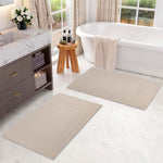 100% Cotton Absorbent Greek Key Border Solid 2 Piece Bath Mat Set - Bath Mats by Superior