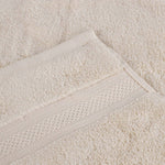 Chevron Zero Twist Solid and Jacquard Soft Cotton Washcloth Set of 12 - Face Towel by Superior