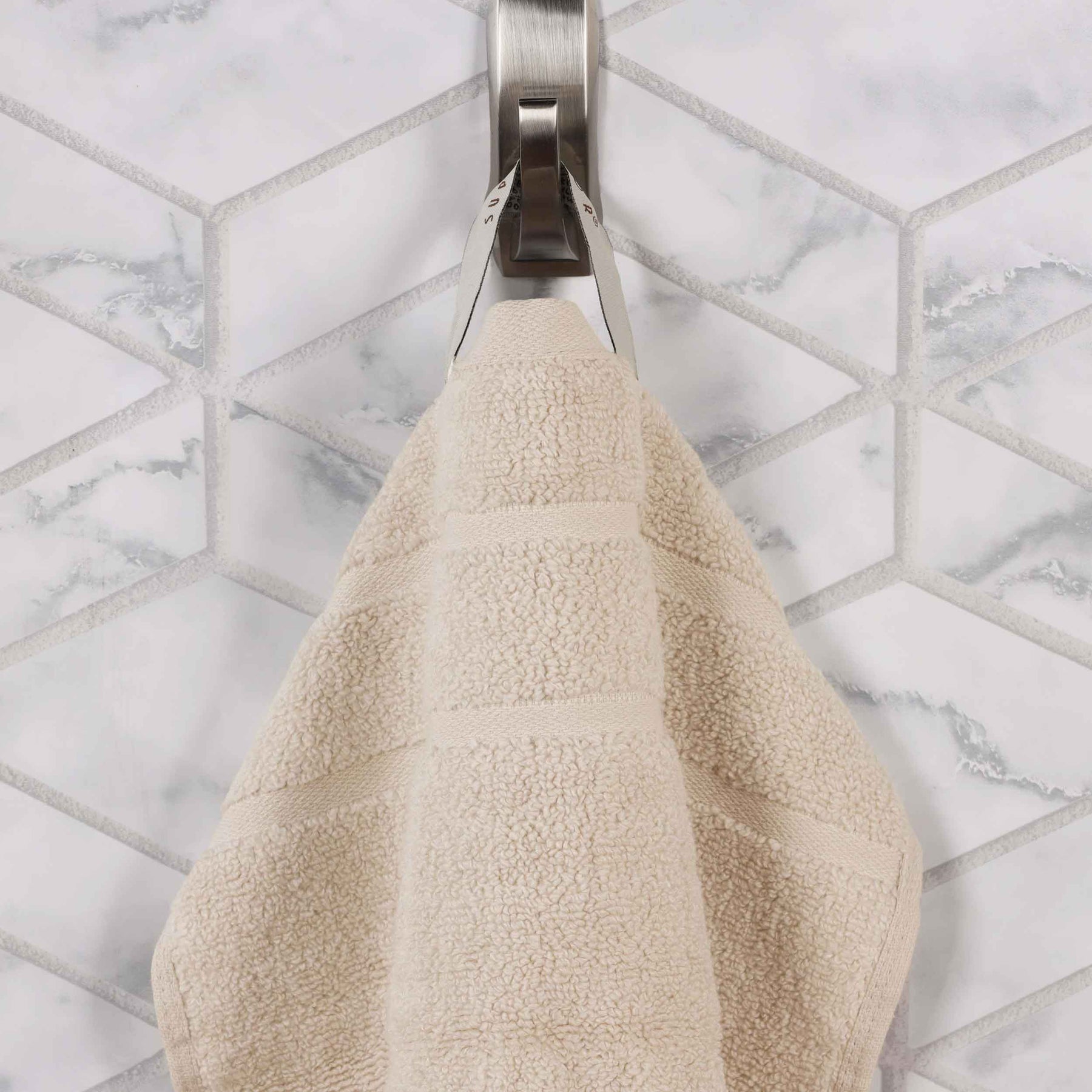 Napa Zero Twist Cotton Solid Waffle Honeycomb Bath Towel Set of 3