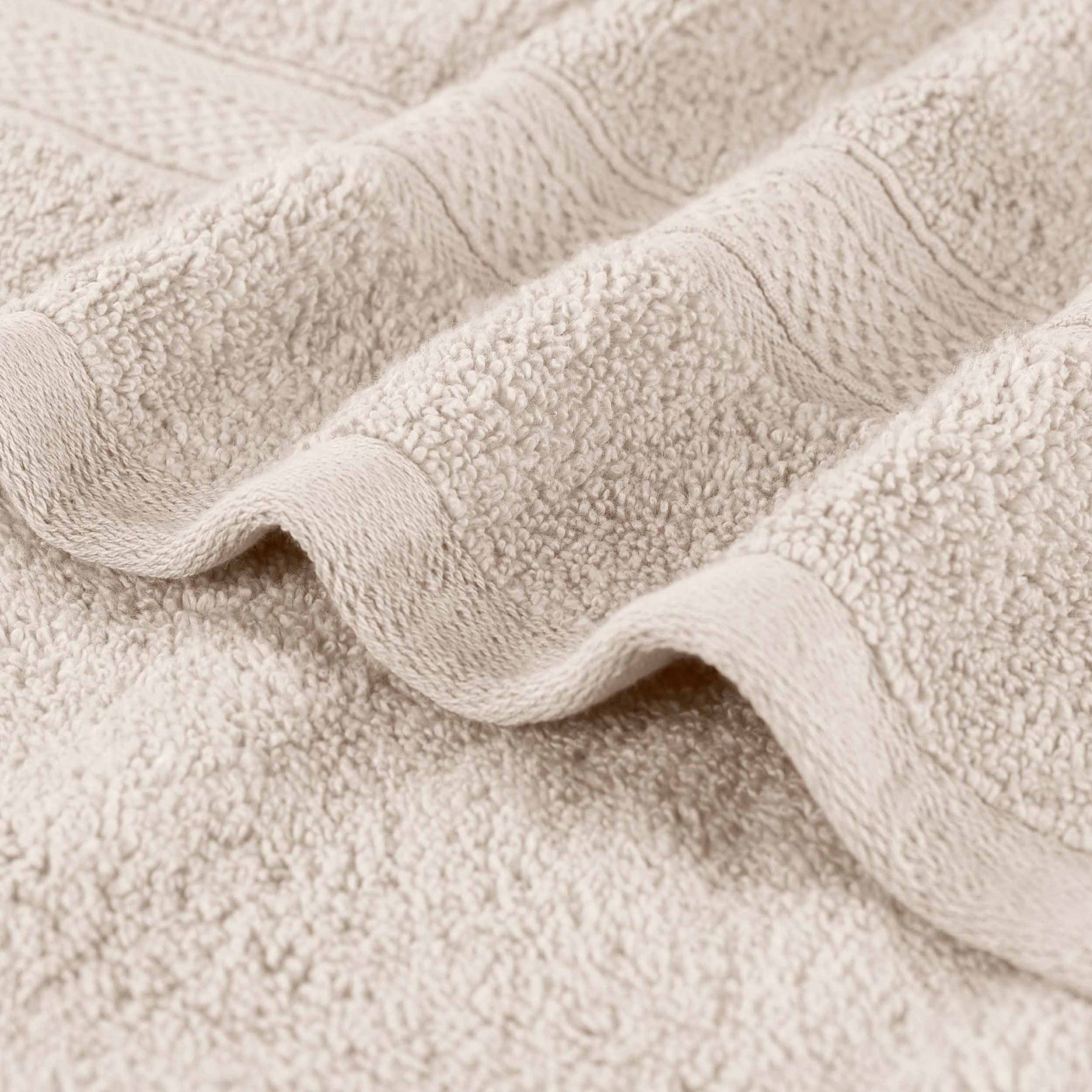 Chevron Zero Twist Solid and Jacquard Cotton 9 Piece Towel Set