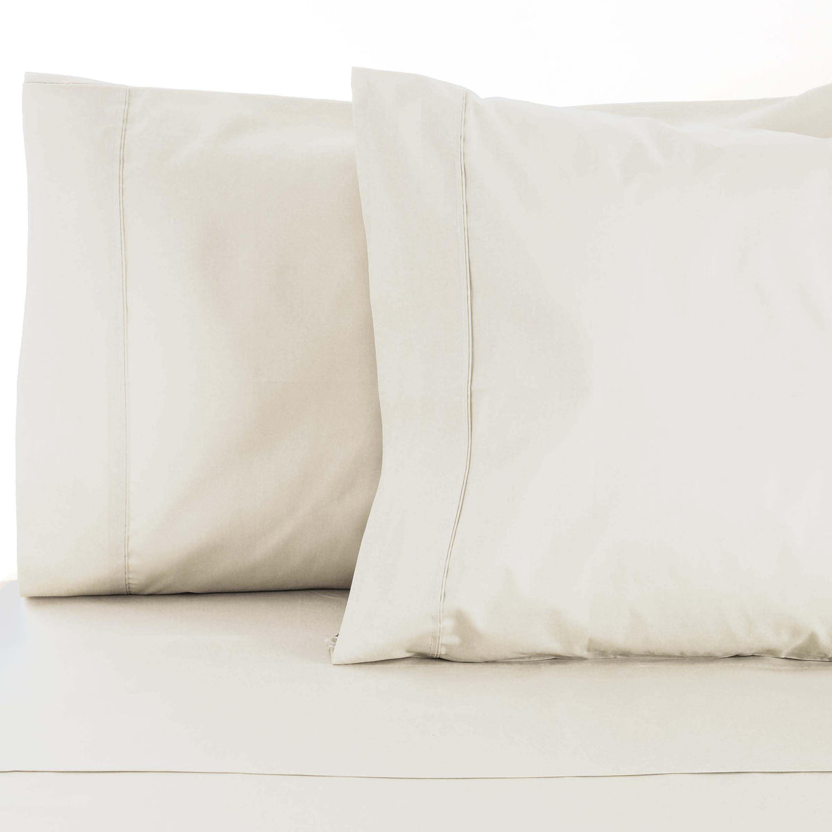 Cotton Blend 800 Thread Count Solid Pillowcase Set of 2 - Ivory