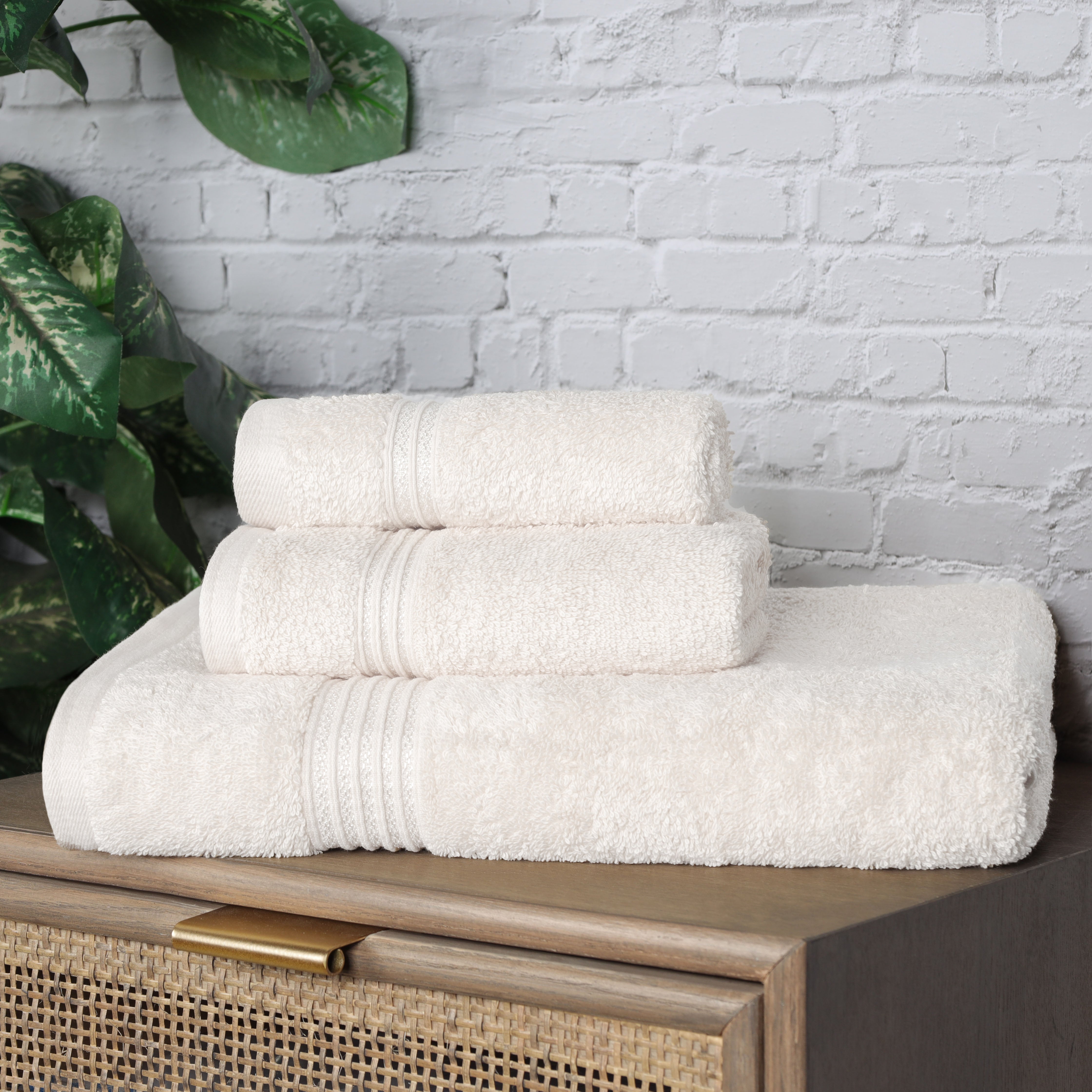 Heritage Egyptian Cotton Plush 3 Piece Absorbent Luxury Towel Set - Towel Set by Superior