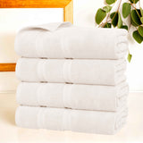 Smart Dry Zero Twist Cotton Medium Weight Bath Towels, Set of 4 - Bath Towel by Superior