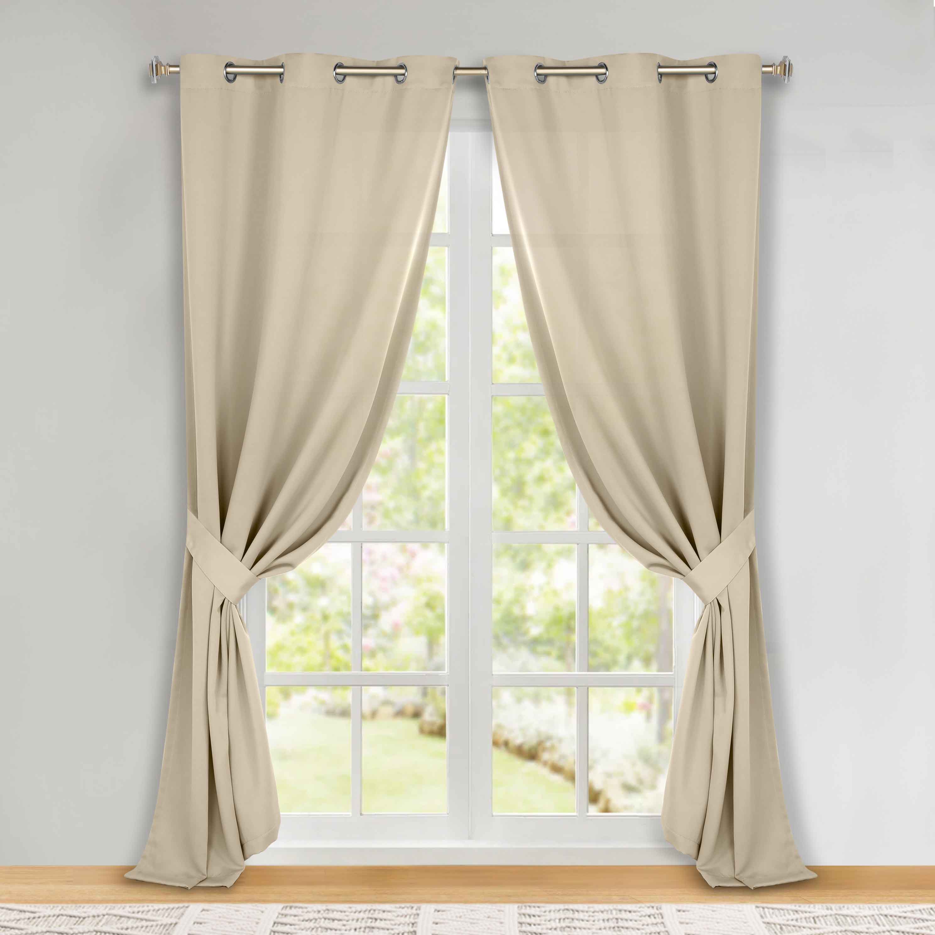 Classic Modern Solid Room Darkening Blackout Curtain Panels, Set of 2 - Blackout Curtains by Superior