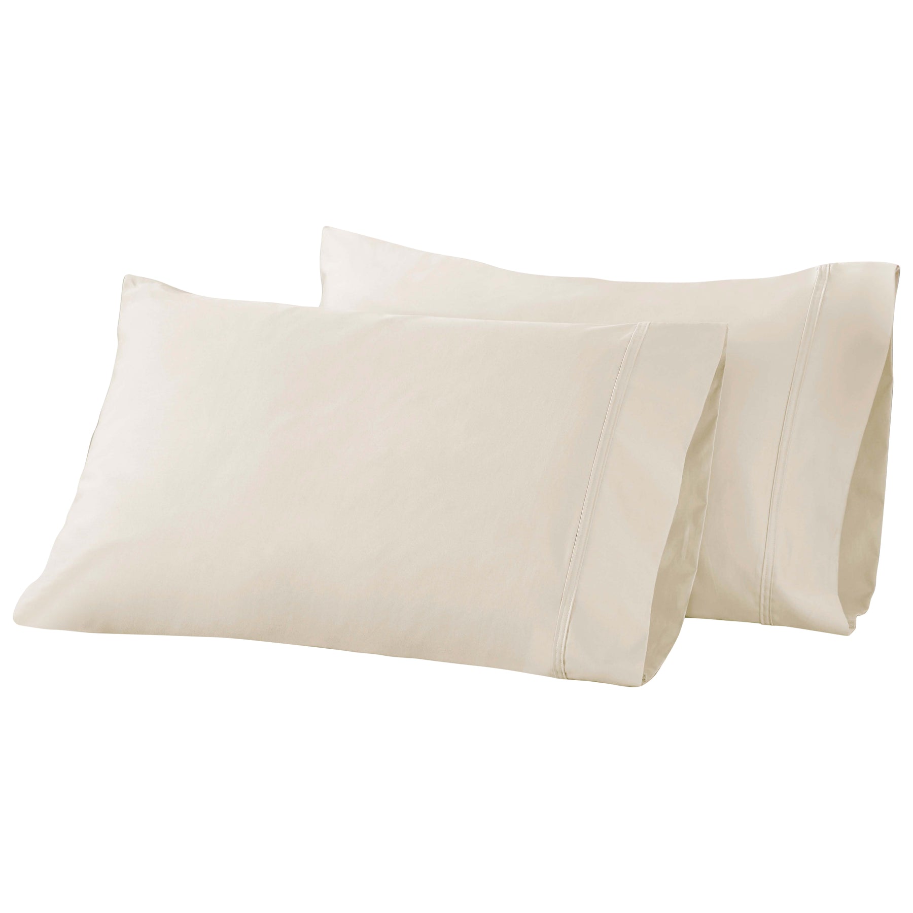 Egyptian Cotton 850 Thread Count Solid Luxury Pillowcases, Set of 2 - Ivory