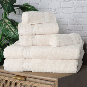 Heritage Egyptian Cotton Plush Absorbent Luxury 6 Piece Towel Set