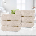 Atlas Cotton Plush Absorbent Heavyweight Luxury Hand Towel Set of 6 - Hand Towel Set by Superior