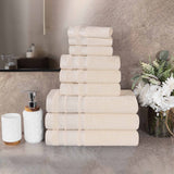 Hays Cotton Medium Weight 9 Piece Assorted Bathroom Towel Set - Towel Set by Superior