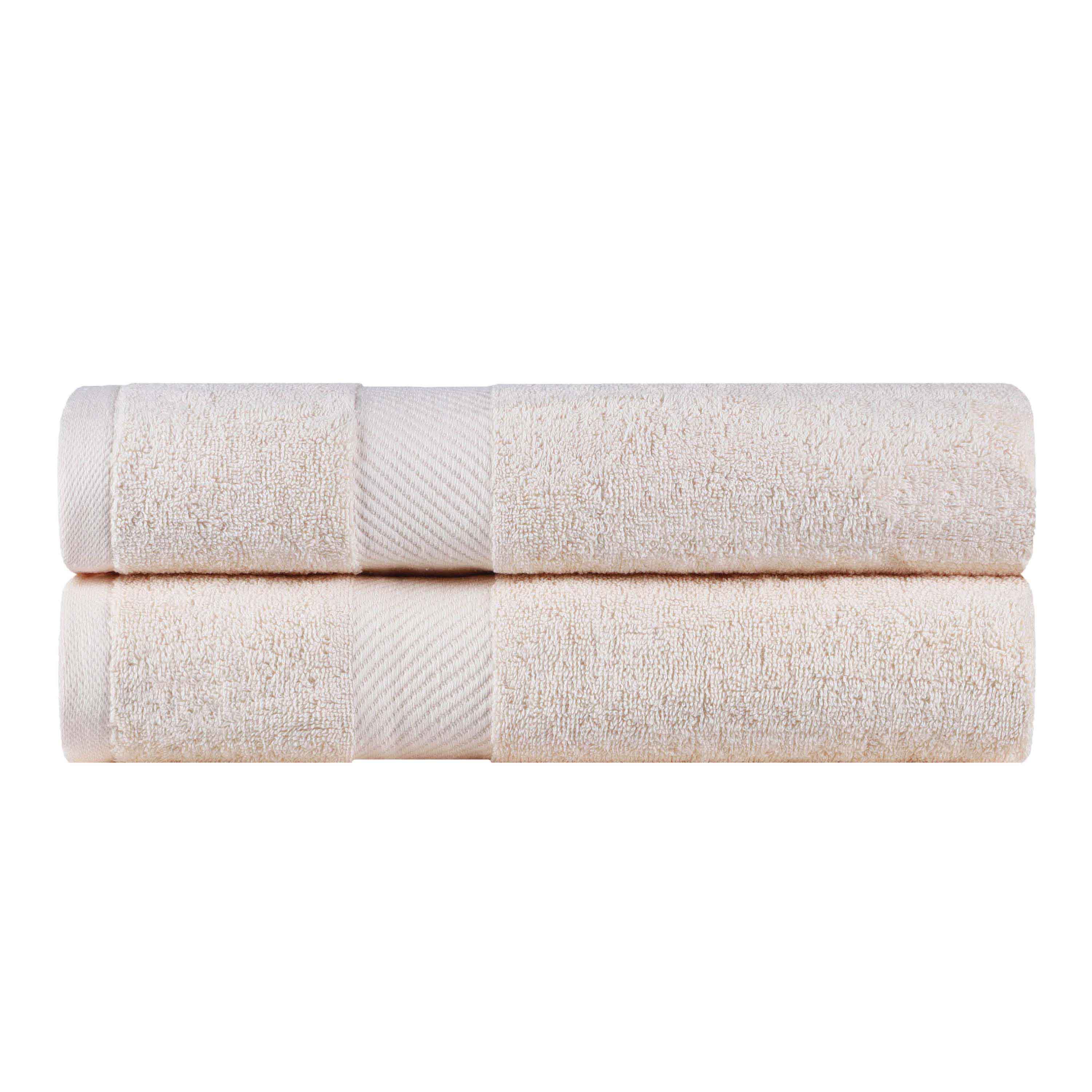 Kendell Egyptian Cotton Solid Medium Weight Bath Towel Set of 2 - Bath Towel by Superior