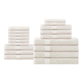 Highly Absorbent Eco-Friendly Soft Cotton 18 Piece Towel Set - Towel Set by Superior - Superior 