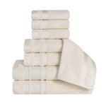 Hays Cotton Medium Weight 8 Piece Assorted Bathroom Towel Set - Towel Set by Superior