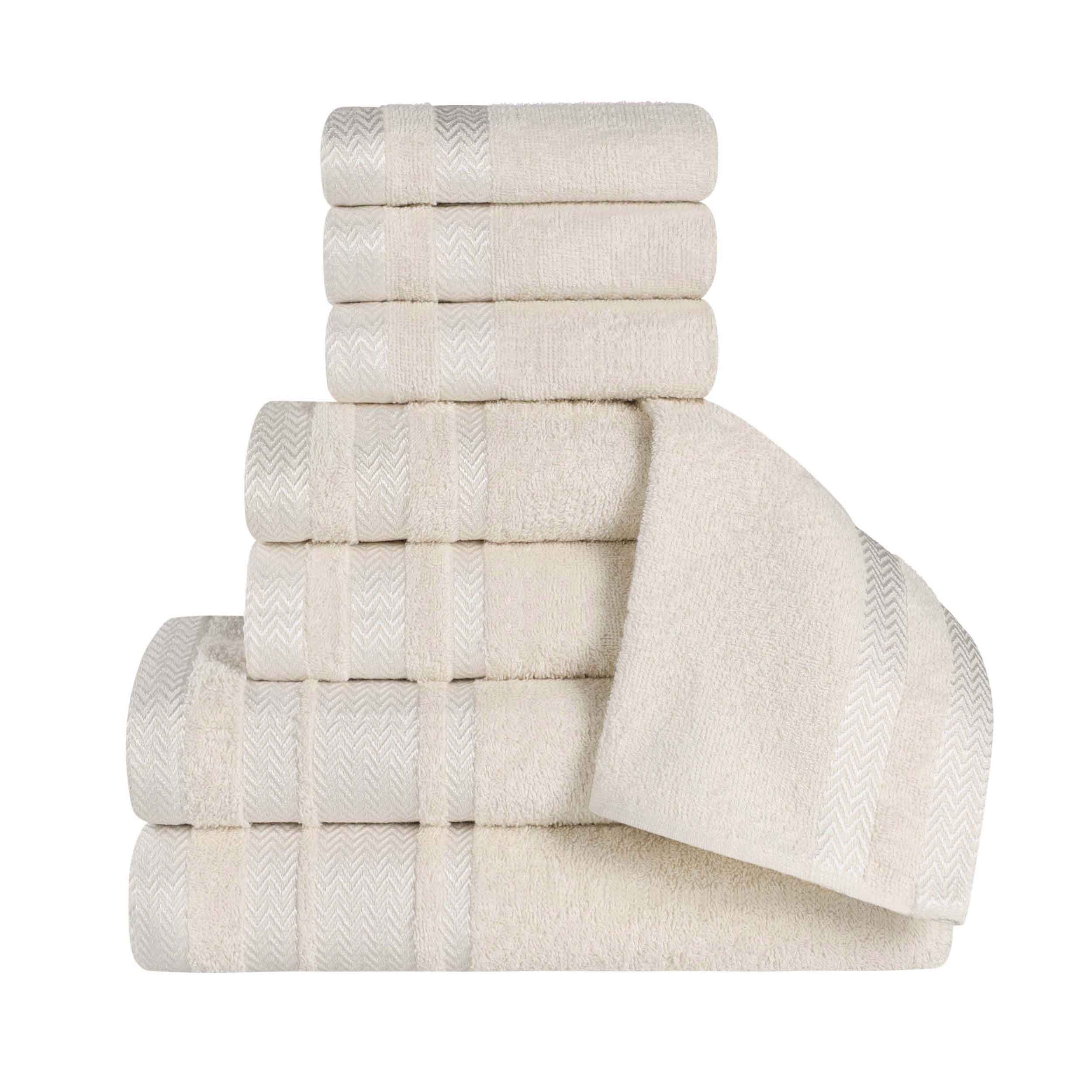 Hays Cotton Medium Weight 8 Piece Assorted Bathroom Towel Set - Towel Set by Superior