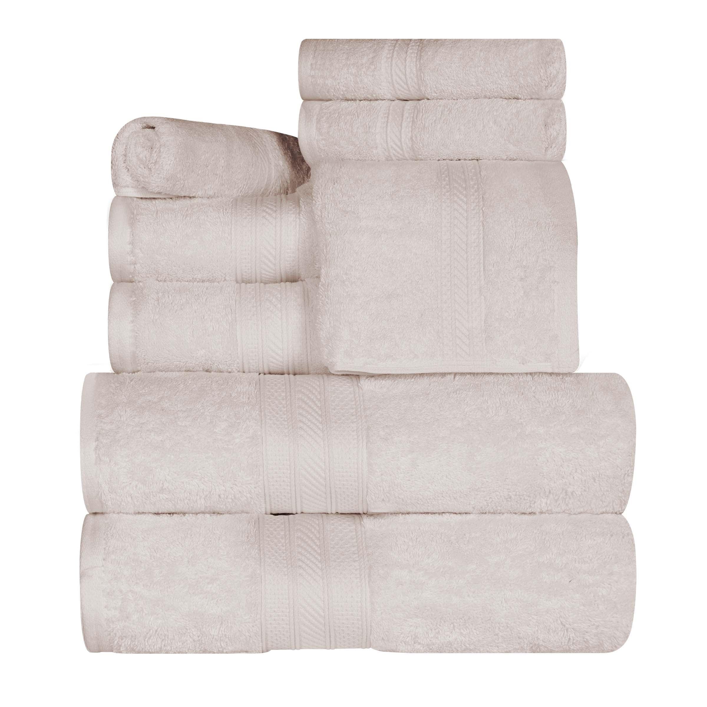 Atlas Cotton Plush Absorbent Heavyweight 8 Piece Towel Set - Towel Set by Superior