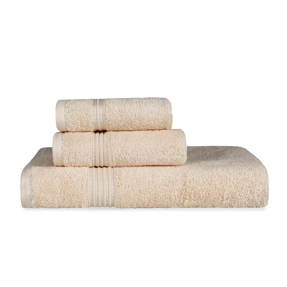 Heritage Egyptian Cotton Plush 3 Piece Absorbent Luxury Towel Set