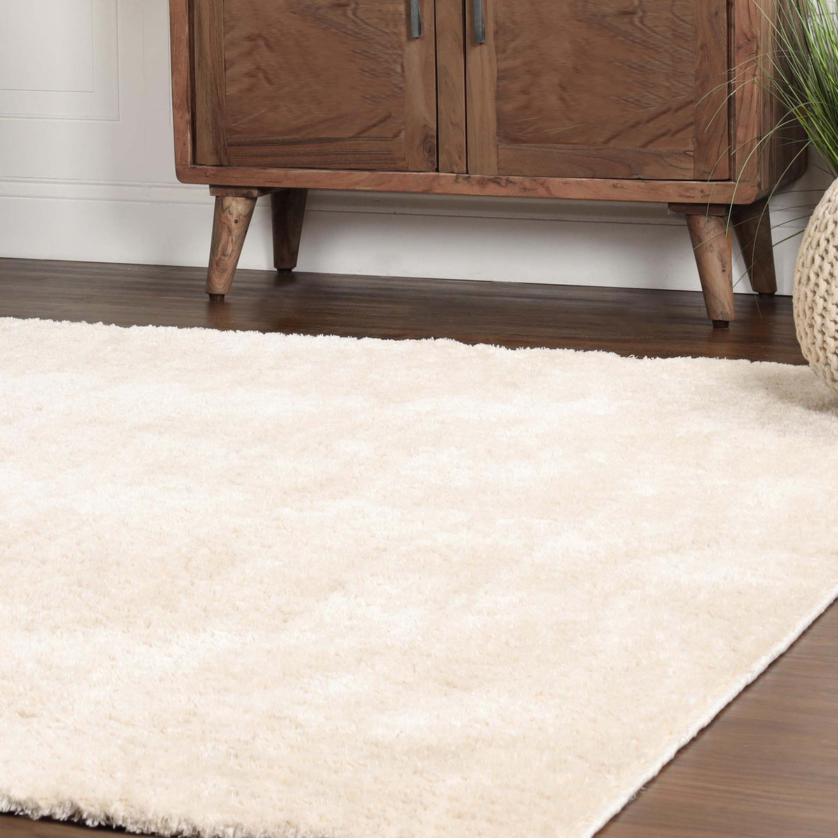 California Shag Solid Plush Fluffy Non-Slip Indoor Area Rug Or Runner