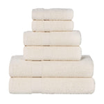 6 Piece Cotton Eco-Friendly Soft Absorbent Towel Set - Towel Set by Superior