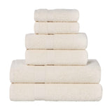 6 Piece Cotton Eco-Friendly Soft Absorbent Towel Set - Towel Set by Superior