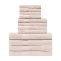 Eco-Friendly Egyptian Cotton Cotton Absorbent 12 Piece Assorted Towel Set - Ivory