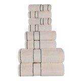 Niles Egyptian Giza Cotton Plush Heavyweight Soft 8 Piece Towel Set - Towel Set by Superior