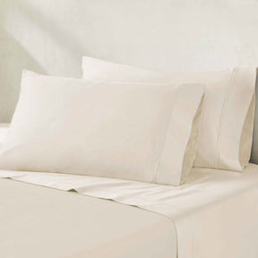 Egyptian Cotton 850 Thread Count Solid Luxury Pillowcases, Set of 2 - Ivory