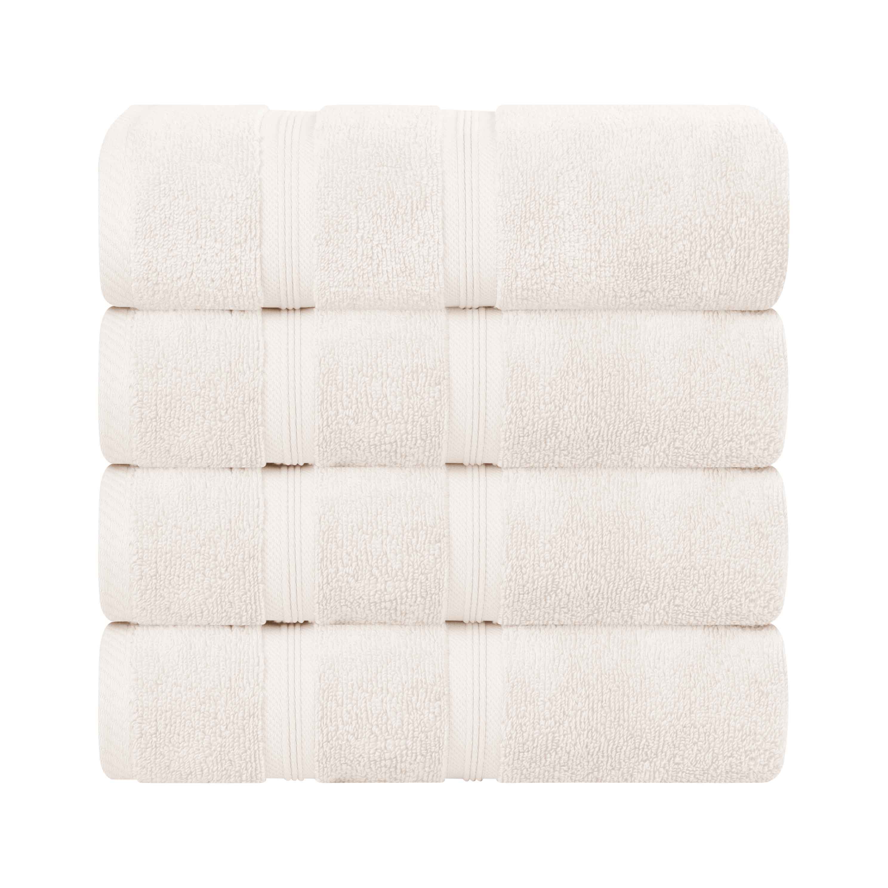 Smart Dry Zero Twist Cotton Medium Weight Bath Towels, Set of 4 - Bath Towel by Superior