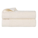 Honeycomb Textured Waffle Border Cotton Bath Sheets, Set of 2 - Bath Sheet by Superior