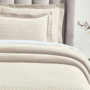 Calvert Cotton Matelasse Weave Diamond Lattice Bedspread Set