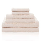 Basketweave Jacquard and Solid 6 Piece Egyptian Cotton Towel Set - Towel Set by Superior