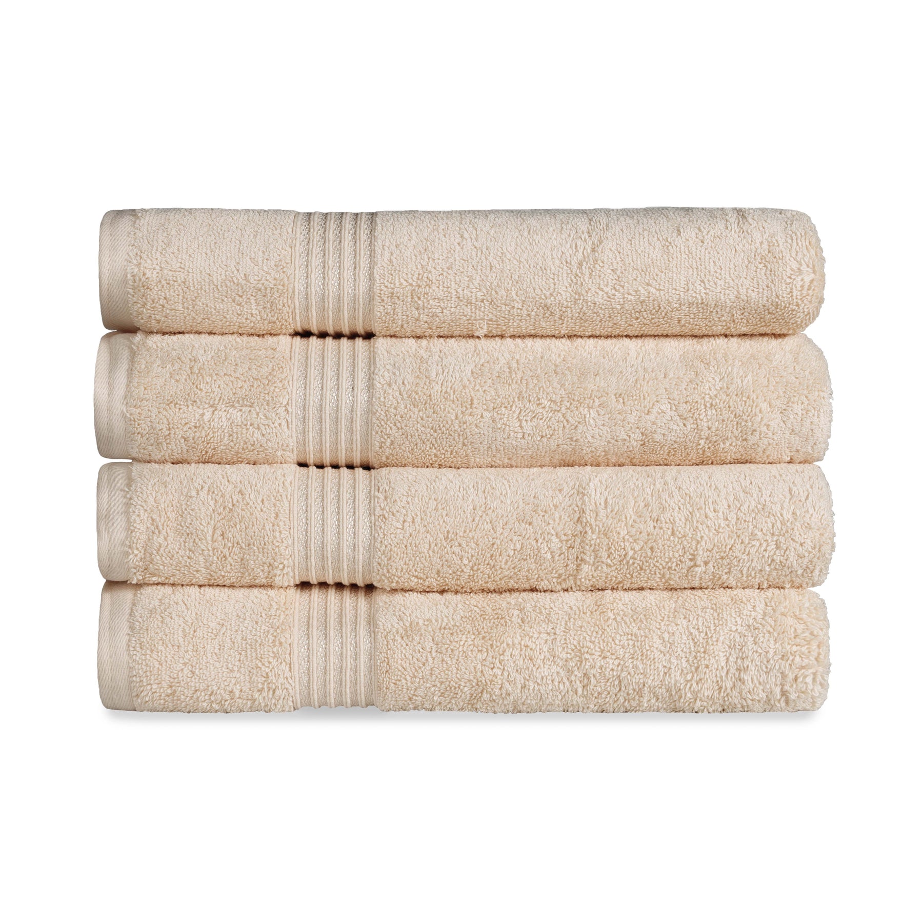 Heritage Egyptian Cotton Plush Absorbent Luxury Bath Towel Set of 4