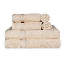 Heritage Egyptian Cotton Plush Absorbent Luxury 6 Piece Towel Set