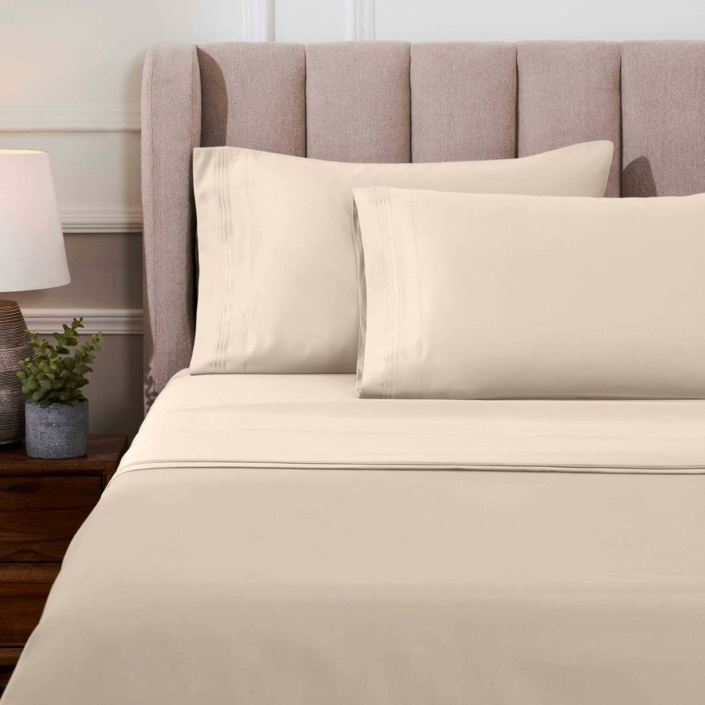 Egyptian Cotton 1000 Thread Count Solid Sheet Set Olympic Queen