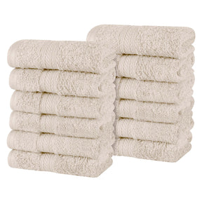 Atlas Cotton Absorbent Heavyweight Face Towel Washcloth Set of 12