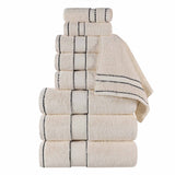 Niles Egyptian Giza Cotton Plush Heavyweight Soft 9 Piece Towel Set - Towel Set by Superior