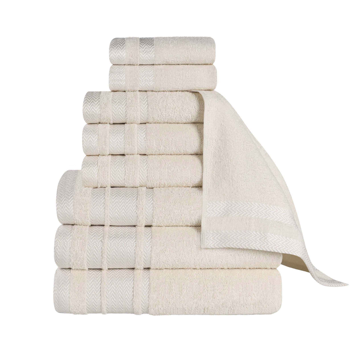 Hays Cotton Medium Weight 9 Piece Assorted Bathroom Towel Set