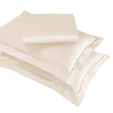 Egyptian Cotton 850 Thread Count Solid Luxury 3 Piece Duvet Cover Set - Ivory