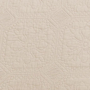 Corrington Fine Stitch Cotton Quilt Set - Ivory