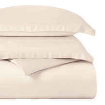 Egyptian Cotton 400 Thread Count Solid Luxury Duvet Cover Set - Ivory