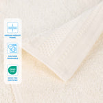 Honeycomb Textured Waffle Border Cotton 3 Piece Towel Set - Towel Set by Superior