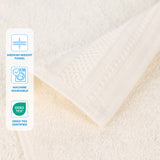 Honeycomb Textured Waffle Border Cotton 3 Piece Towel Set - Towel Set by Superior