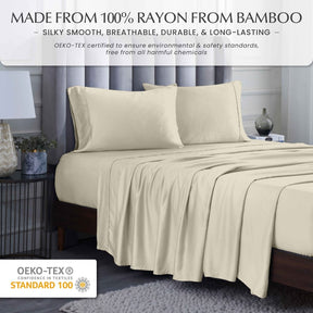 Rayon From Bamboo 300 Thread Count Solid Deep Pocket Sheet Set