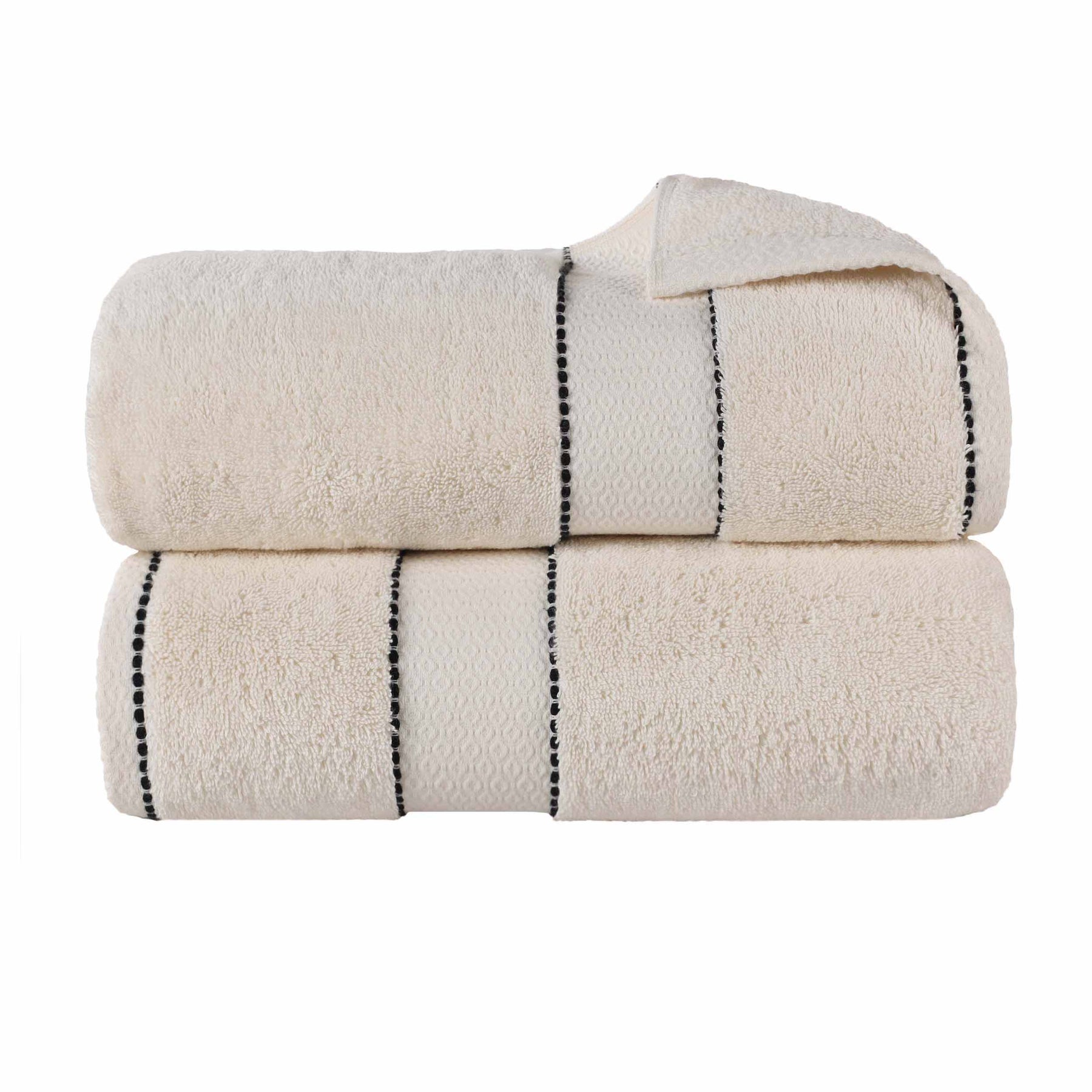 Niles Egyptian Giza Cotton Plush Thick Absorbent Bath Sheet Set of 2