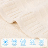 Venice Zero Twist Cotton Medium Weight Face Towels, Set of 12 - Face Towel by Superior