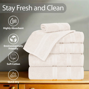 Smart Dry Zero Twist Cotton Medium Weight Bath Sheets, Set of 2