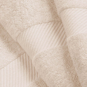 Egyptian Cotton Dobby Border Medium Weight 2 Piece Bath Sheet Set - Bath Sheets by Superior - Superior 