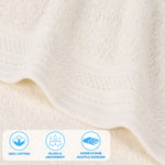 Honeycomb Textured Waffle Border Cotton 12 Piece Towel Set - Towel Set by Superior