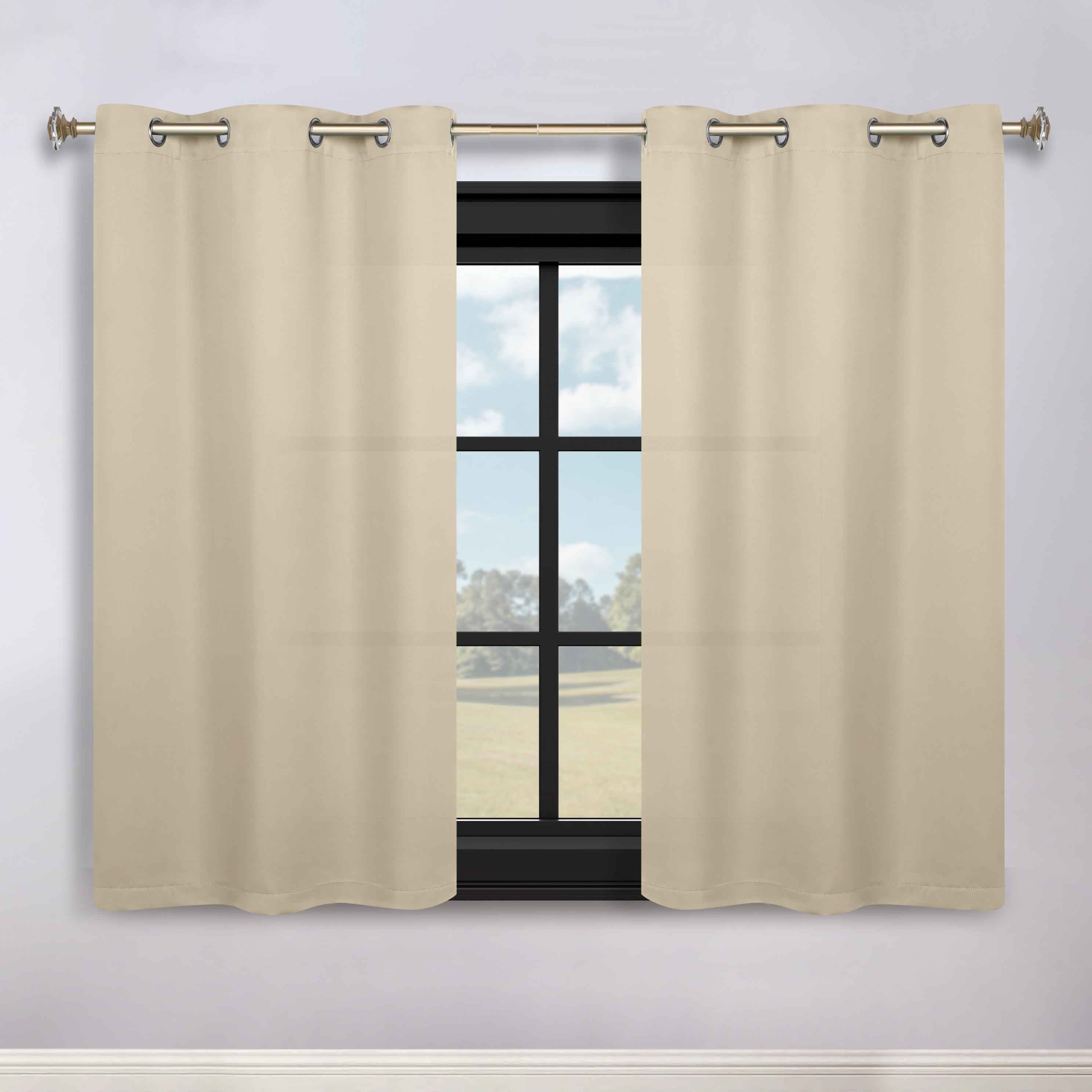 Classic Modern Solid Room Darkening Blackout Curtain Panels, Set of 2 - Blackout Curtains by Superior