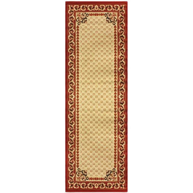 Longfield Traditional Floral Vine Scroll Indoor Area Rug Or Runner Rug - Ivory