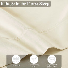 Cotton Blend Solid Deep Pocket Bed Sheet Set