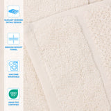 Mile Smart Twist Cotton Solid Thick Border 9 Piece Towel Set - Towel Set by Superior