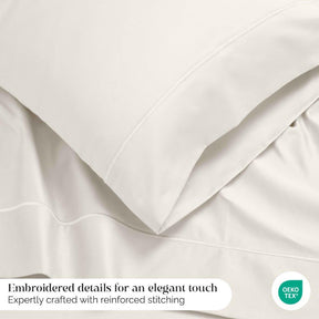 Egyptian Cotton 1500 Thread Count Marrow Stitch Hem Bed Sheet Set